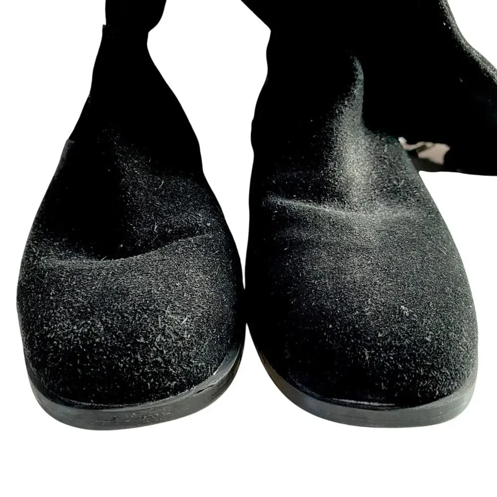 Corso Como Black Suede Over-The-Knee Boots 6.5